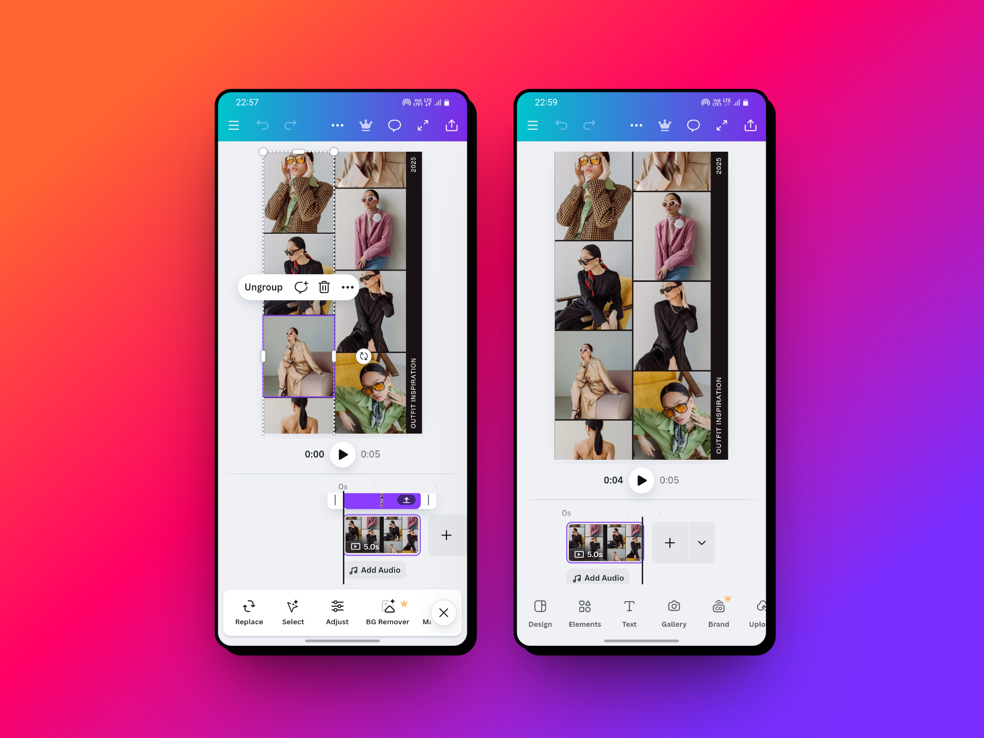 Customize your selected template