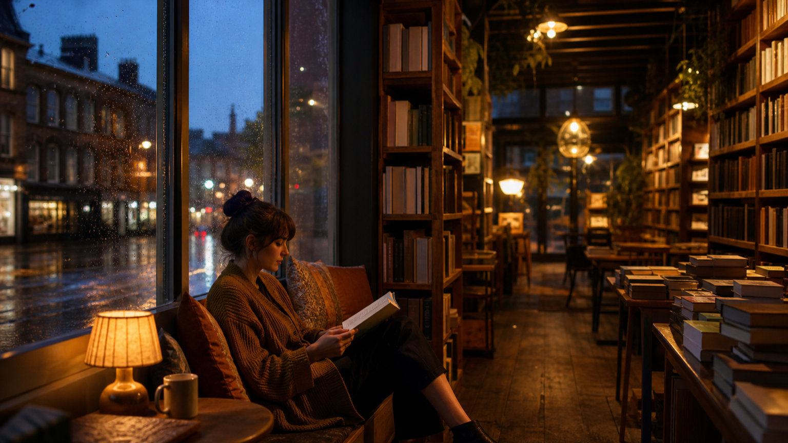Bookstore Photos Prompts example created for Dreamina