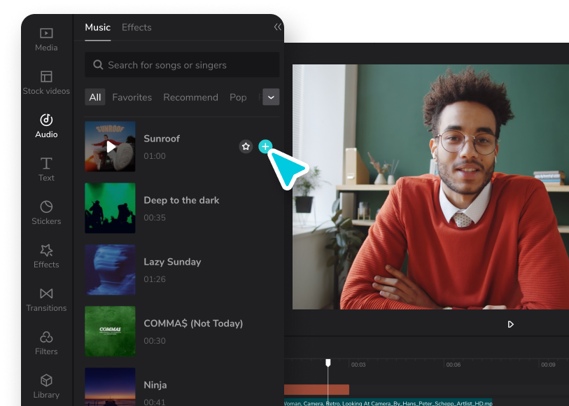 Music Adding Feature in CapCut Commerce Pro