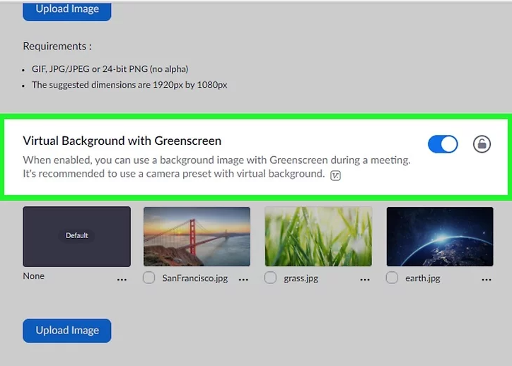 The easiest way to add green screen background to Zoom Room