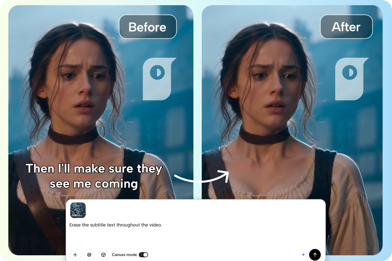 Step 2.1: Remove text using AI model