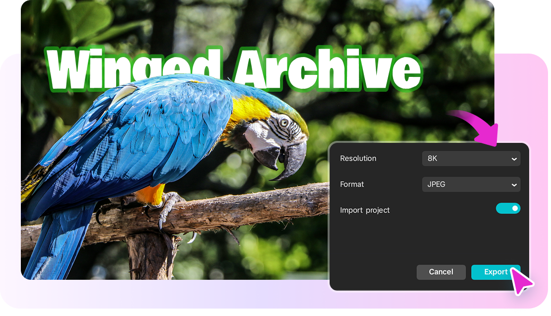 High-resolution text behind image export from CapCut