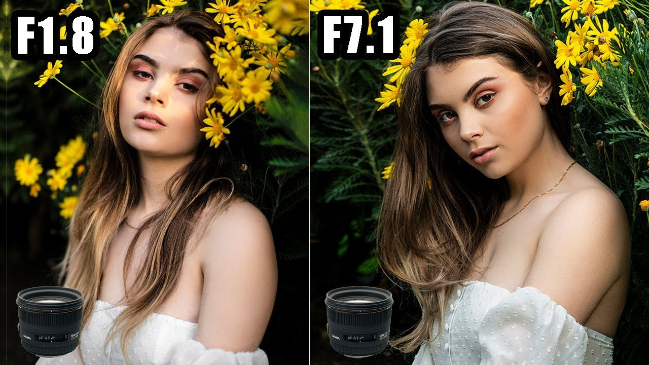 Aperture for portraits 