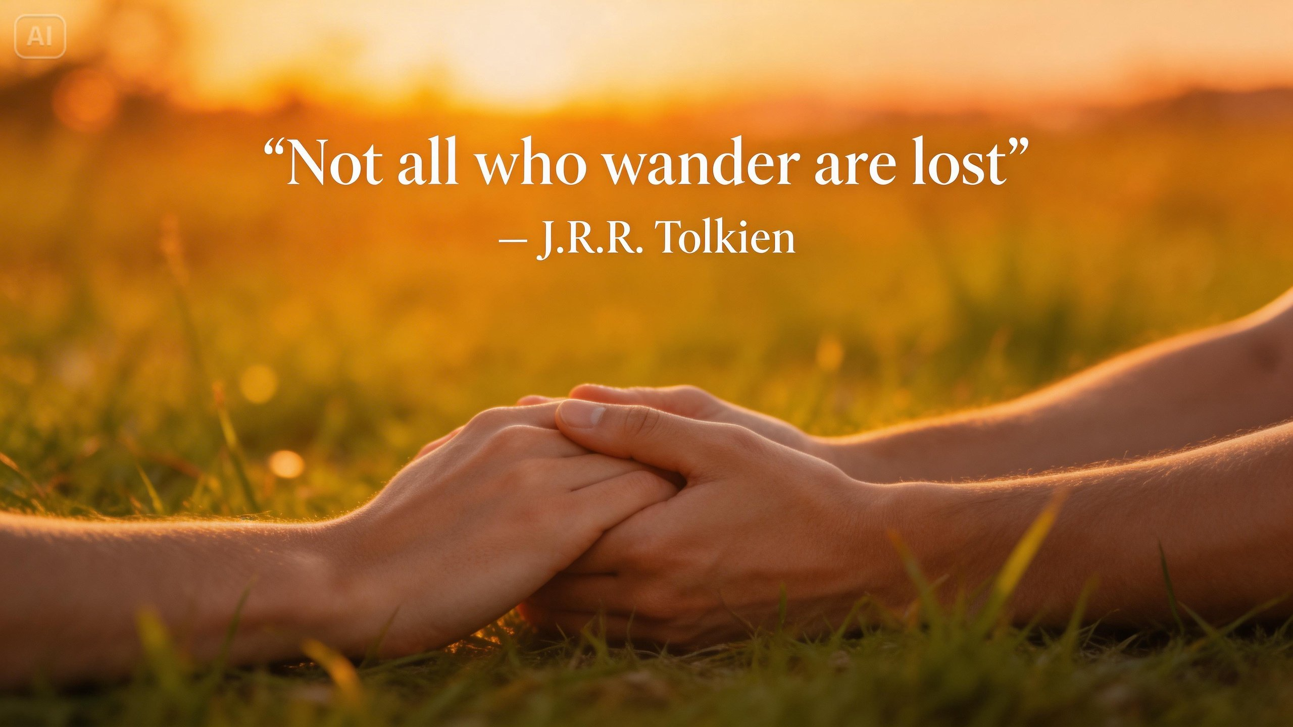 Quote over emotional photography