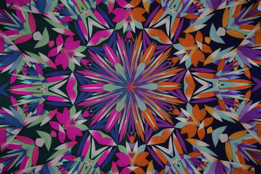 A colorful and intricate seamless pattern created by AI