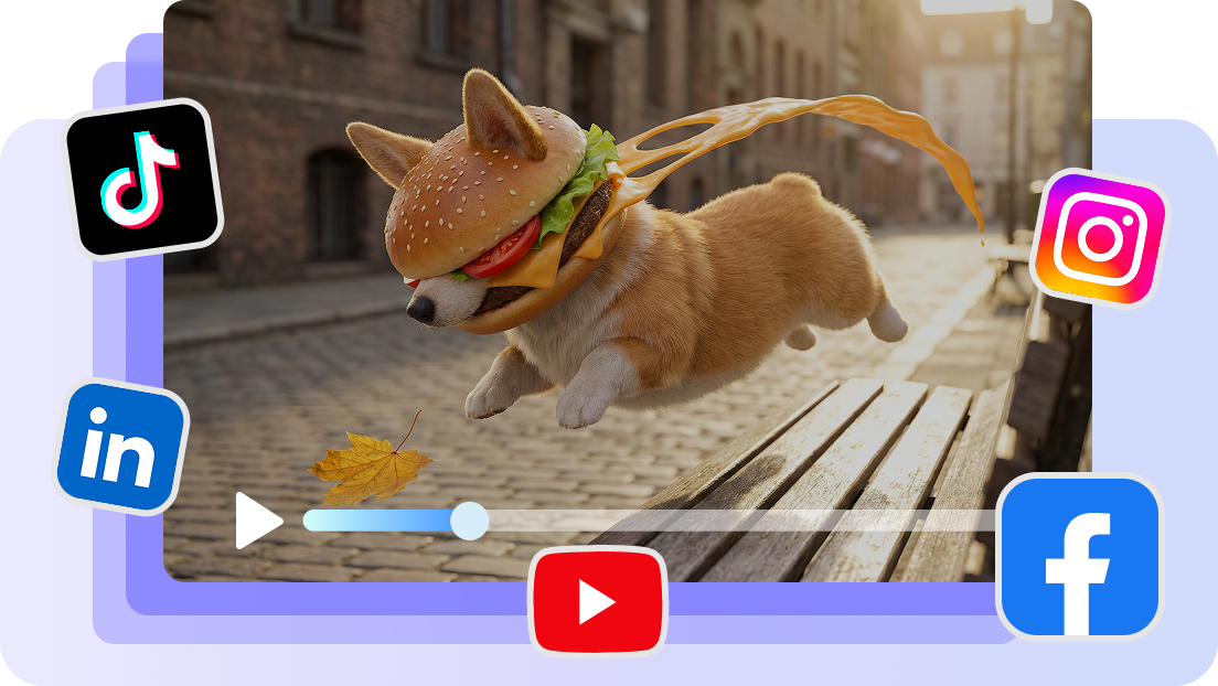 Sync videos to social media