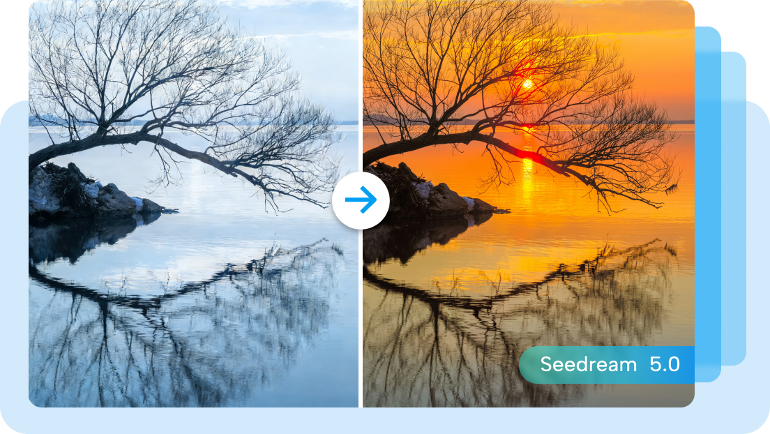 Smart AI hue changer interface for photos