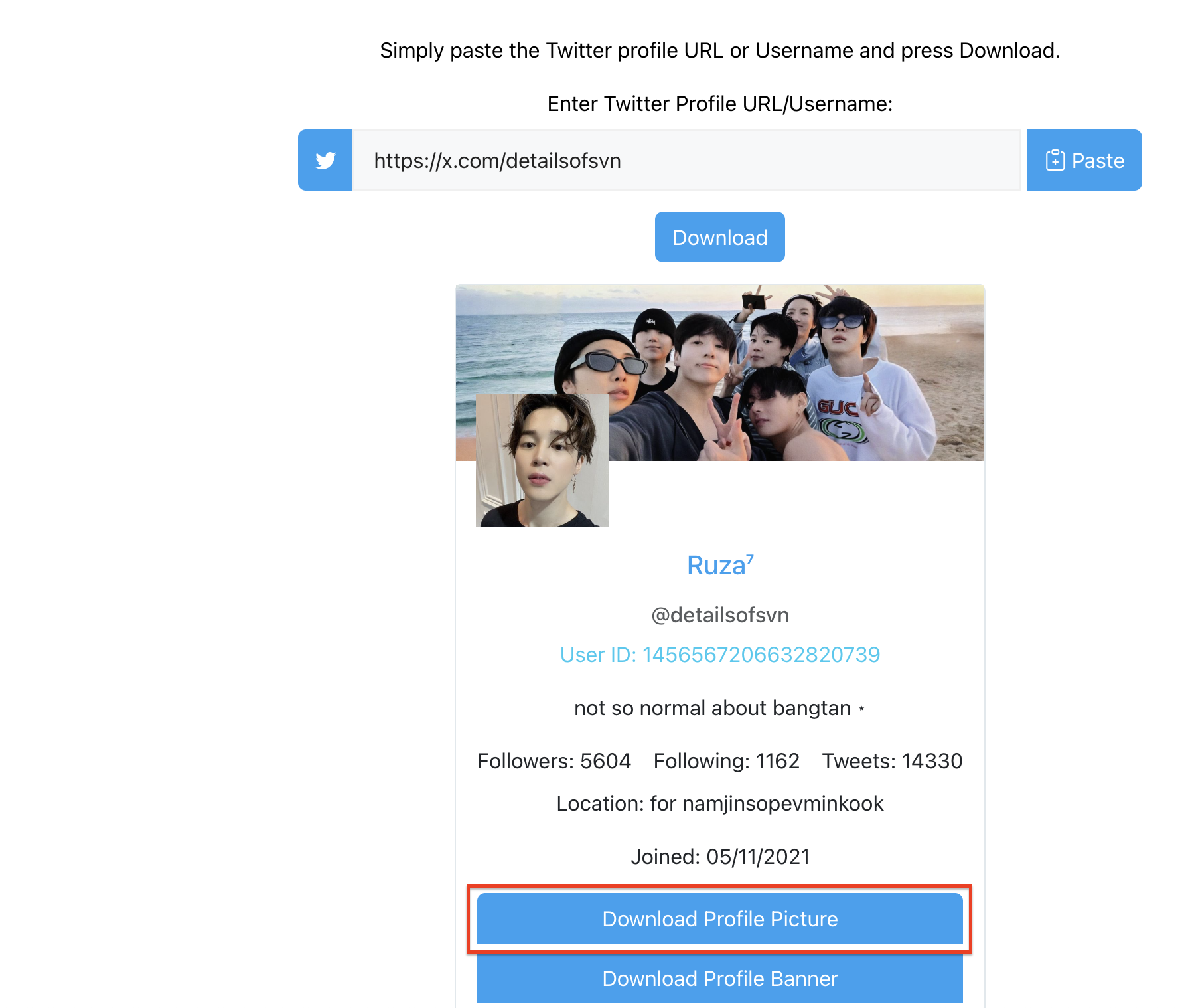 Sanplyticsからプロフィール写真をダウンロードしてください。