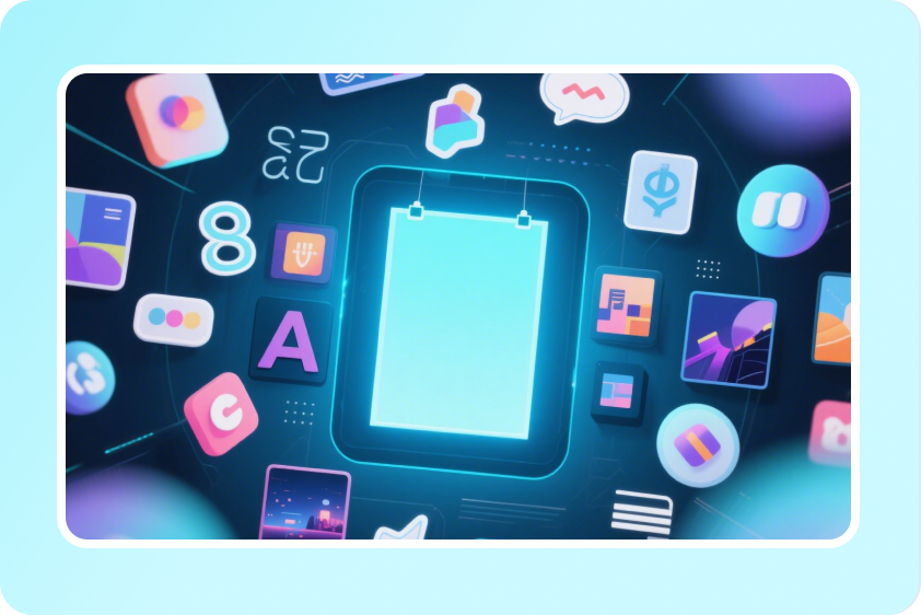 CapCut Web AI poster generator with built-in design assets