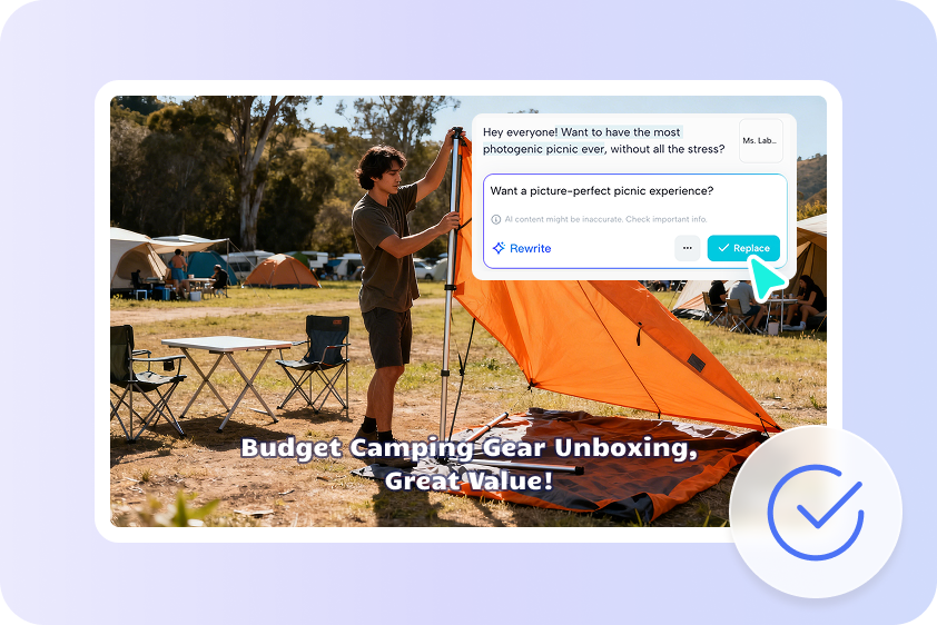 Highly customizable story script in CapCut