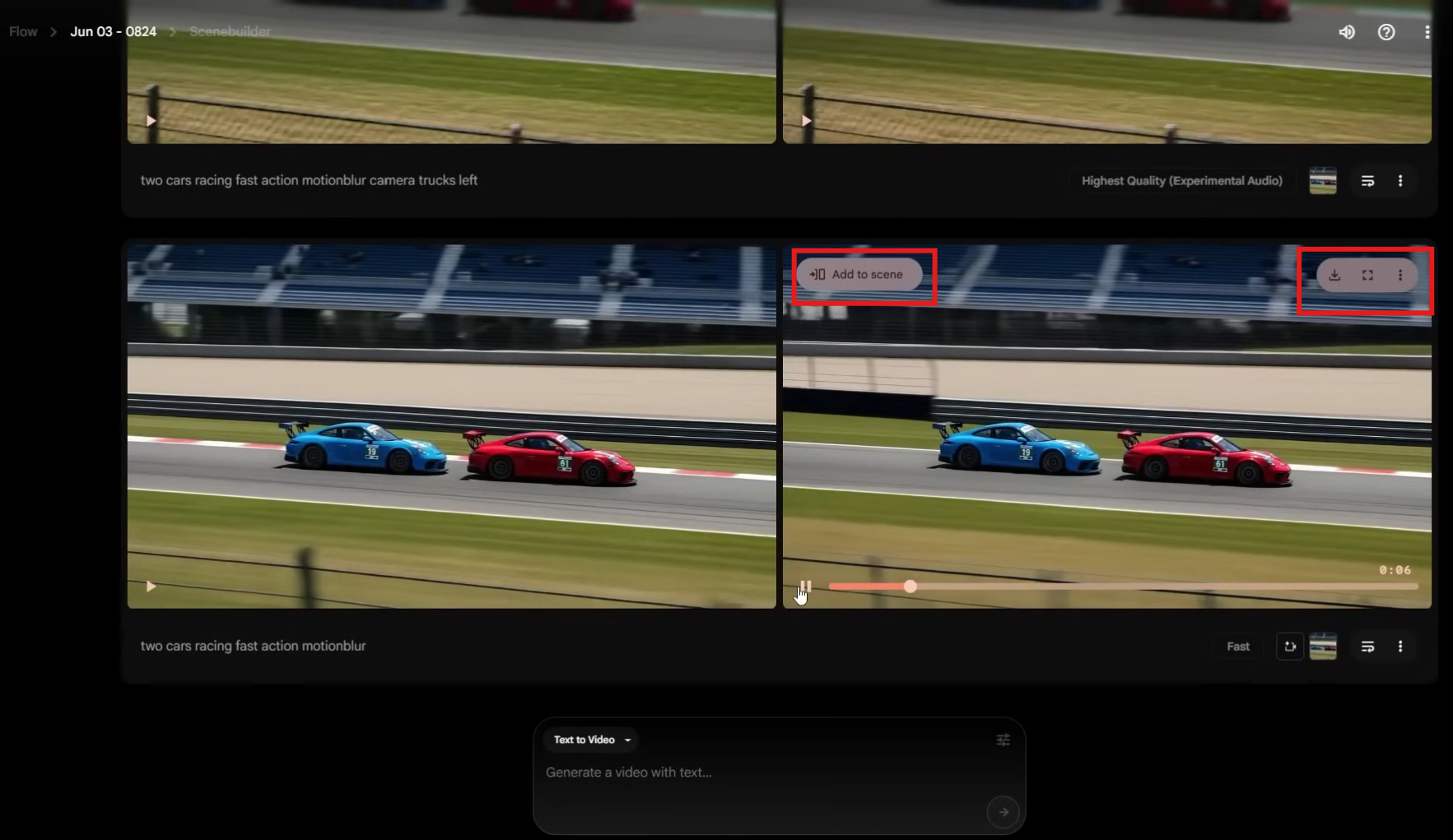 Flow를 사용하여 다중 장면 비디오 제작