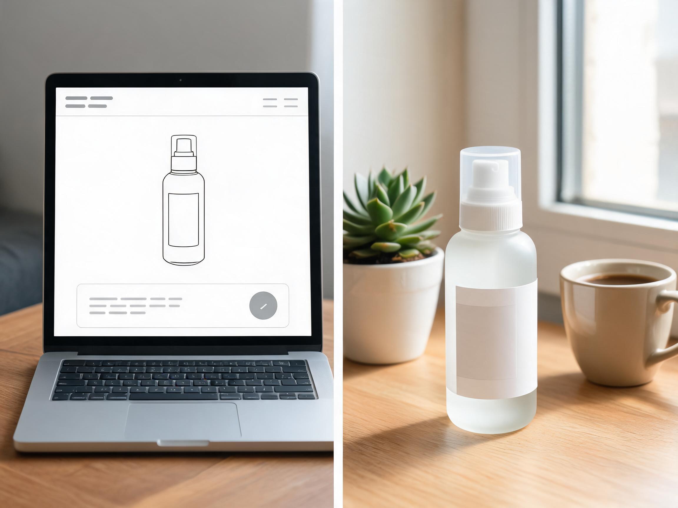 Imagen packaging mockup scene