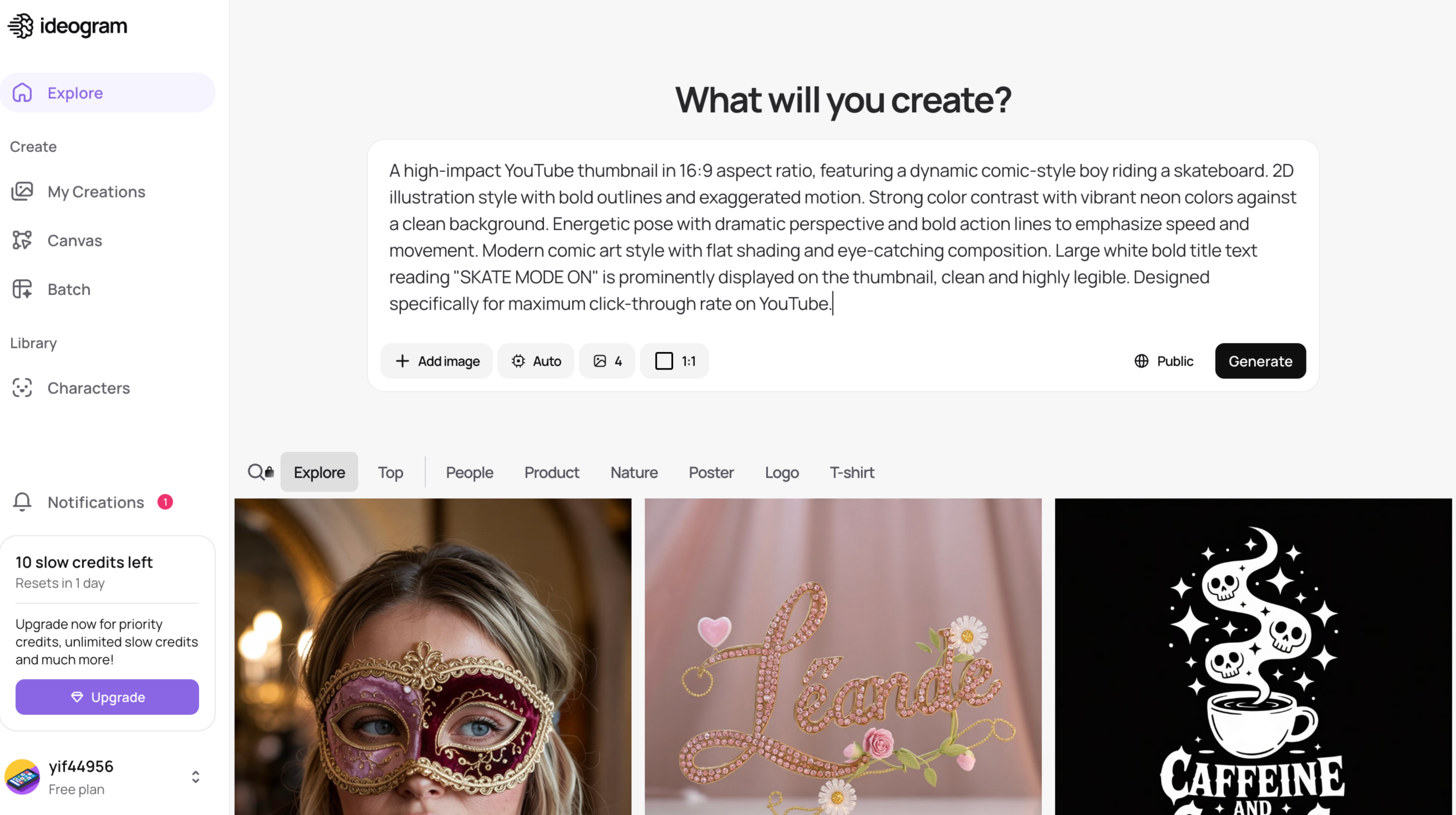 Ideogram: AI design Generation