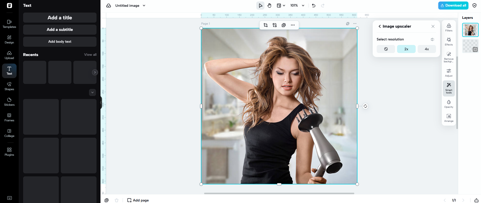 Create a high-resolution image