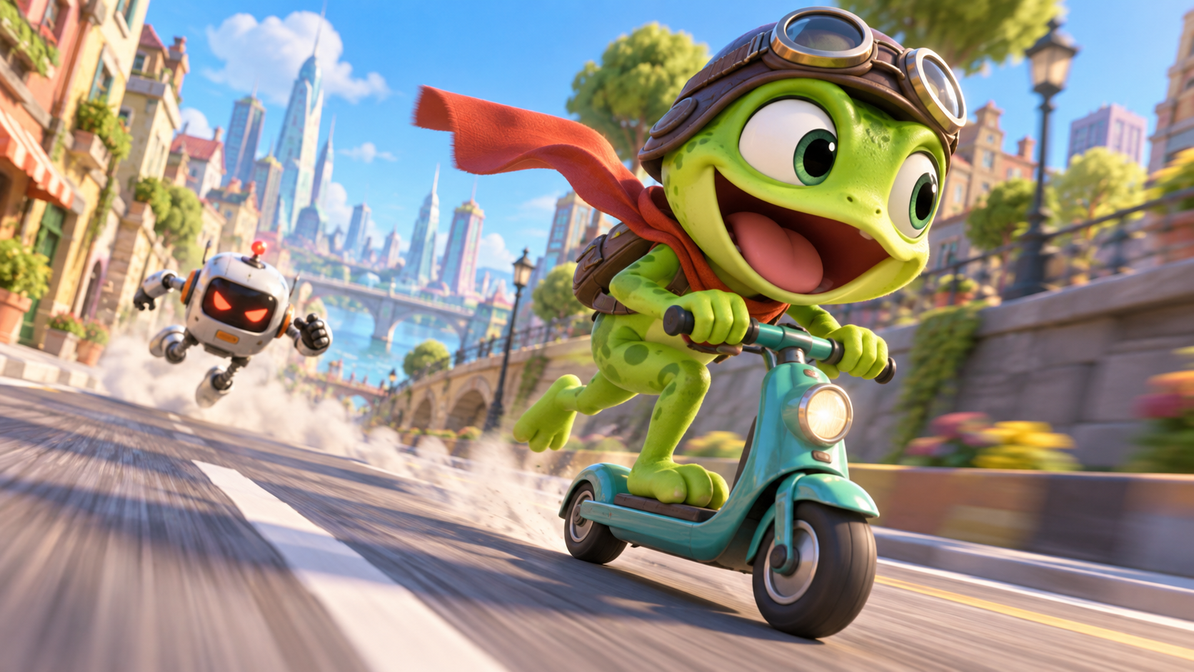 Crazy Frog chase video example