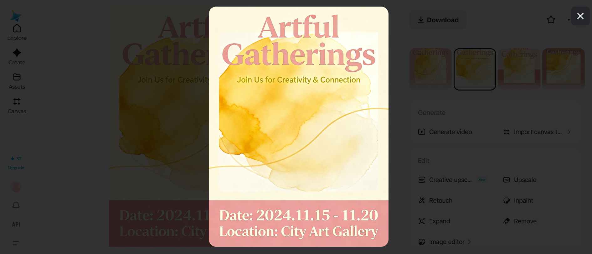 Exhibition poster design idea: Invitation-style exhibition posters