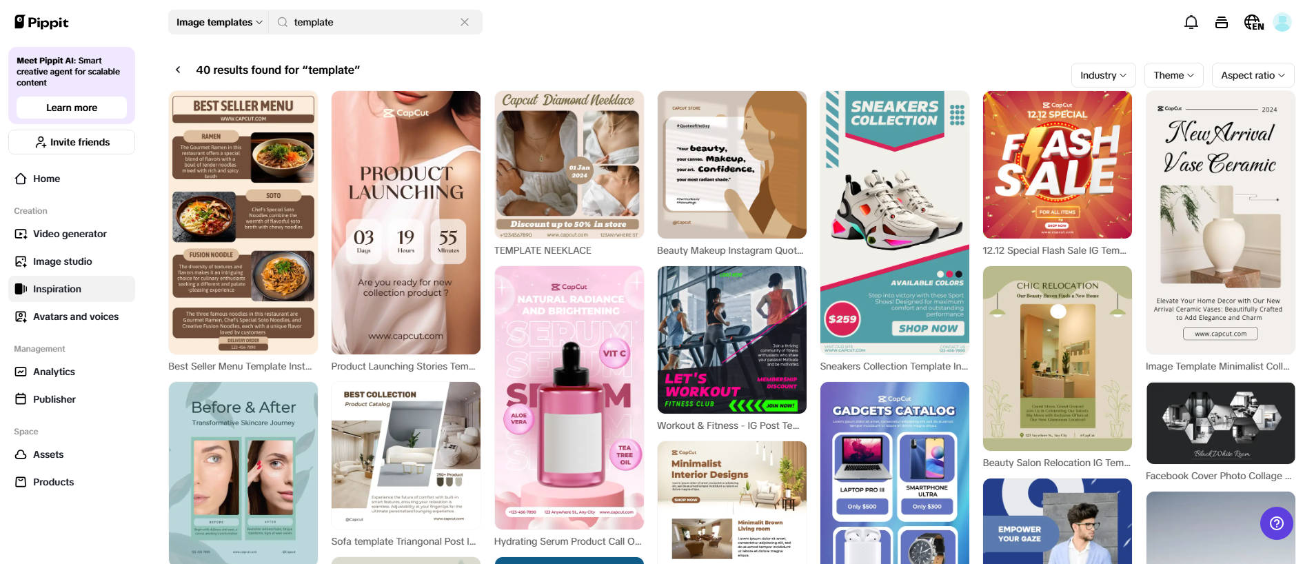 Customizable templates