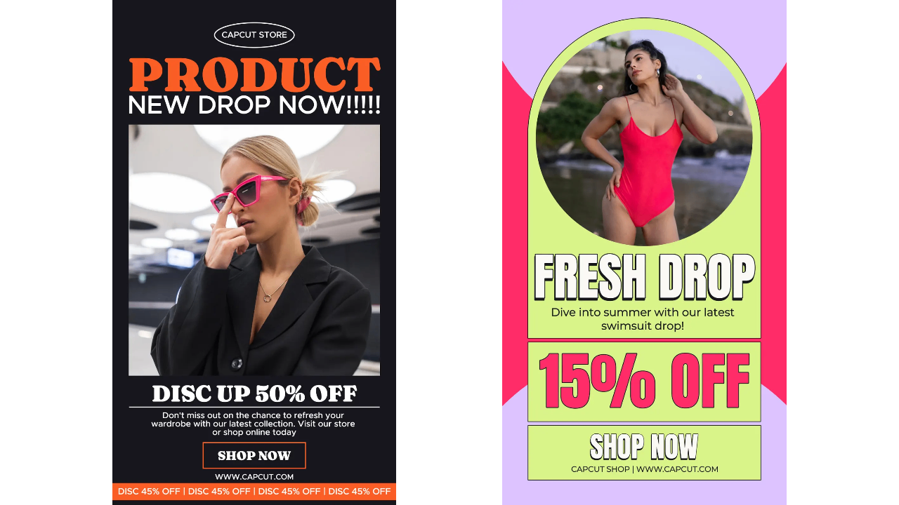 Beispielideen für Preisnachlass-Plakate