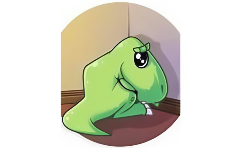 The Almost Good Dinosaur sticker
