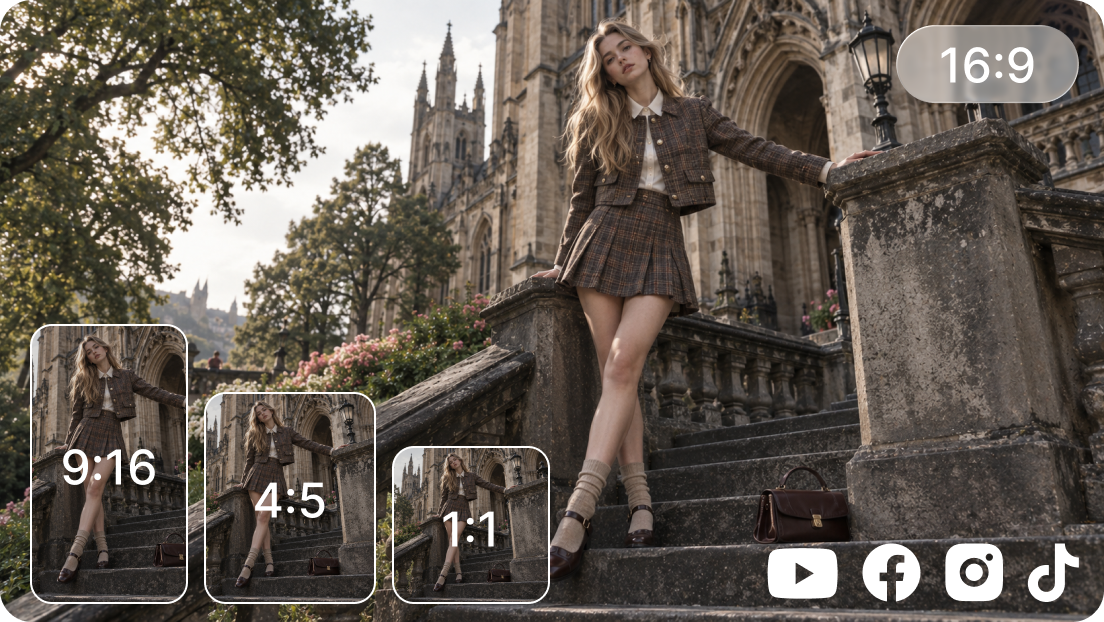 Custom aspect ratio and orientation presets
