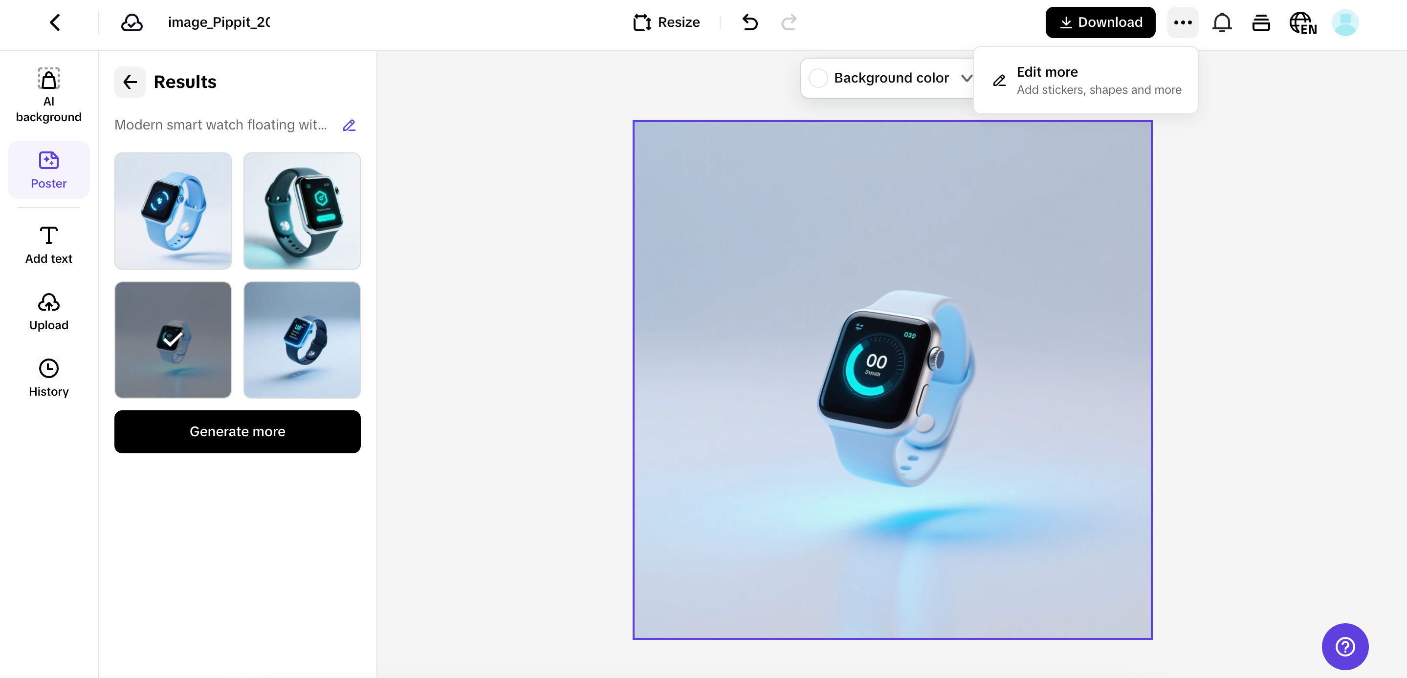 Customize your poster visual
