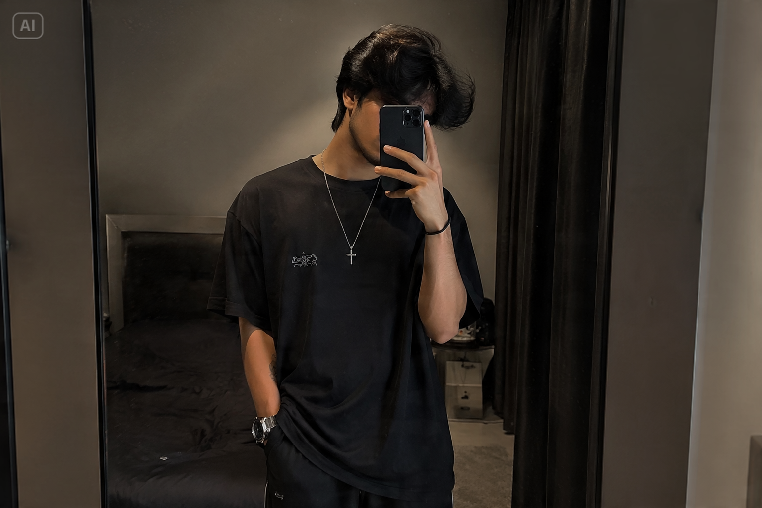 Spiegel Selfie Junge Stil
