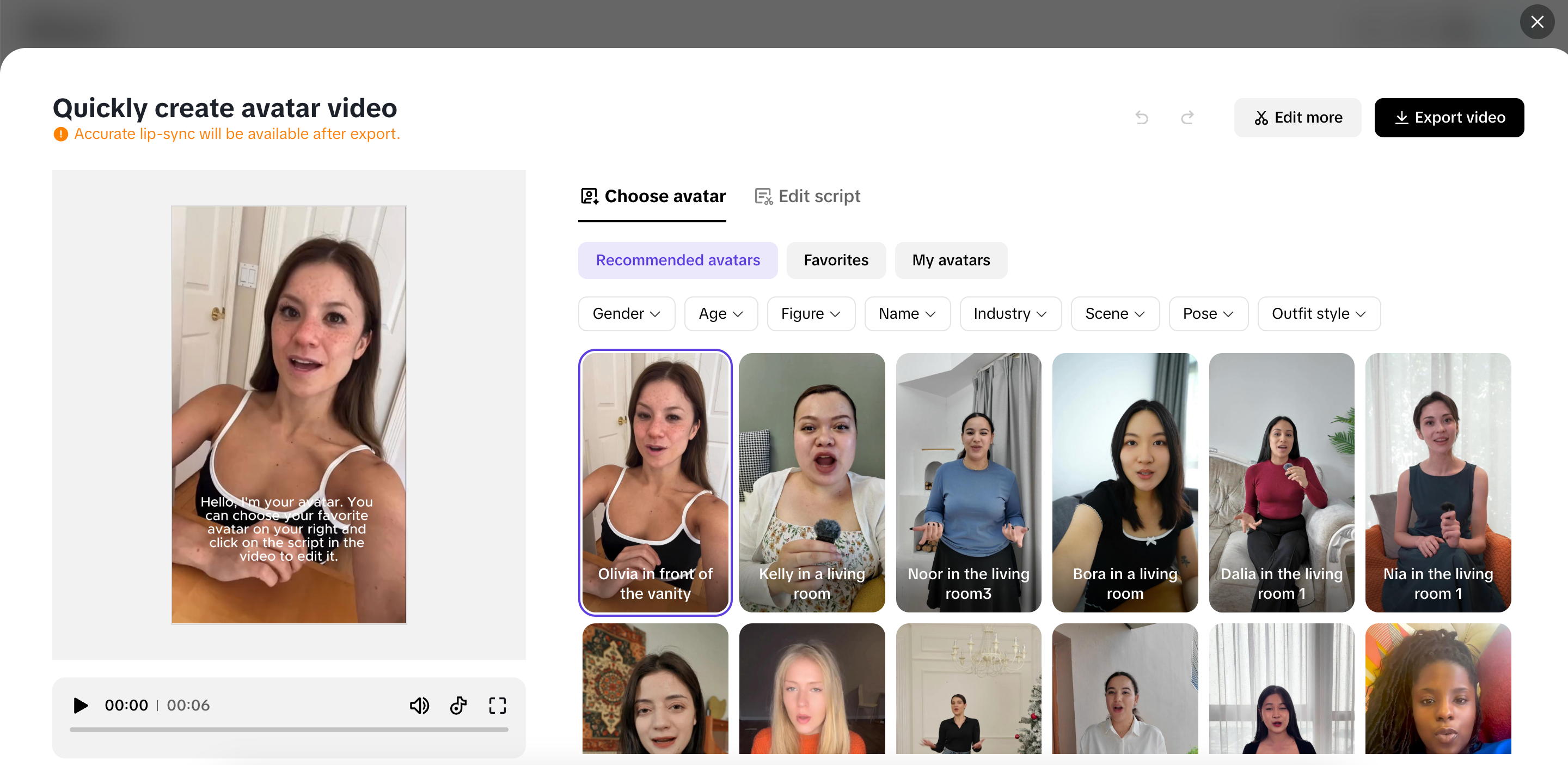 AI-powered avatars
