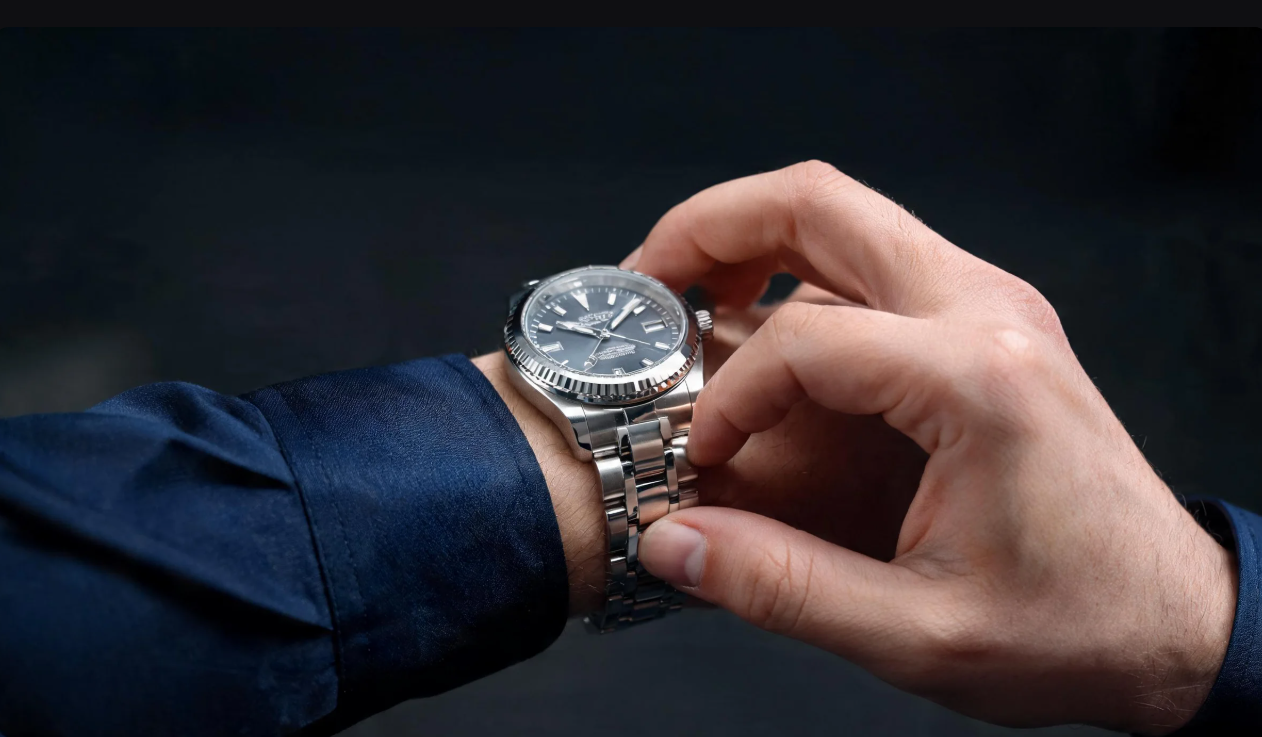 Luxury wristwatch fashion close-up visual