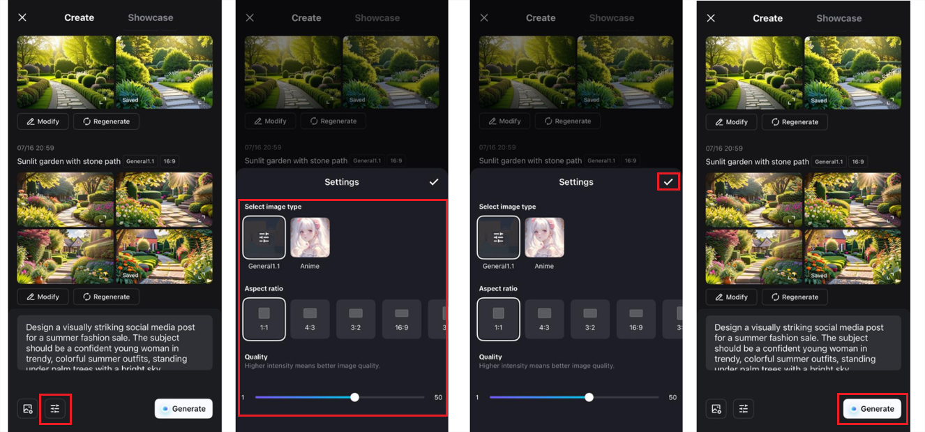 Erstellen Sie Ihr Design.