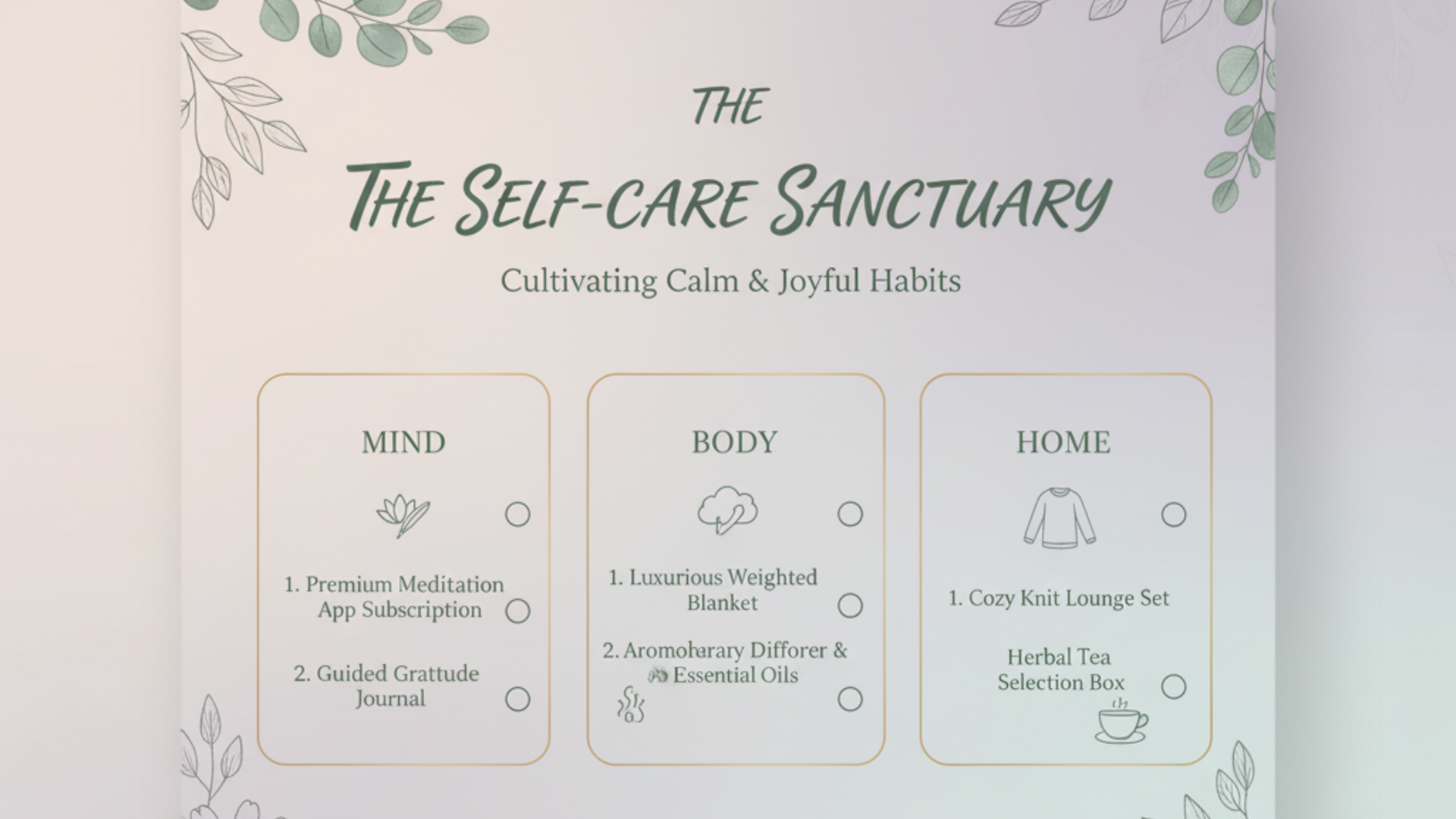 The wellness wishlist template