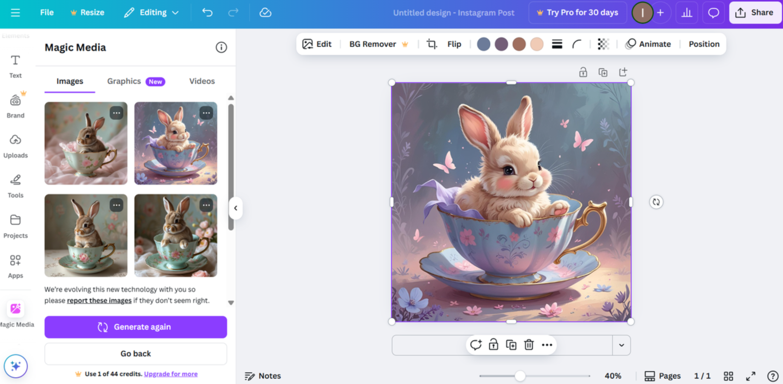 Canva - nejlepší AI generátor obrázků