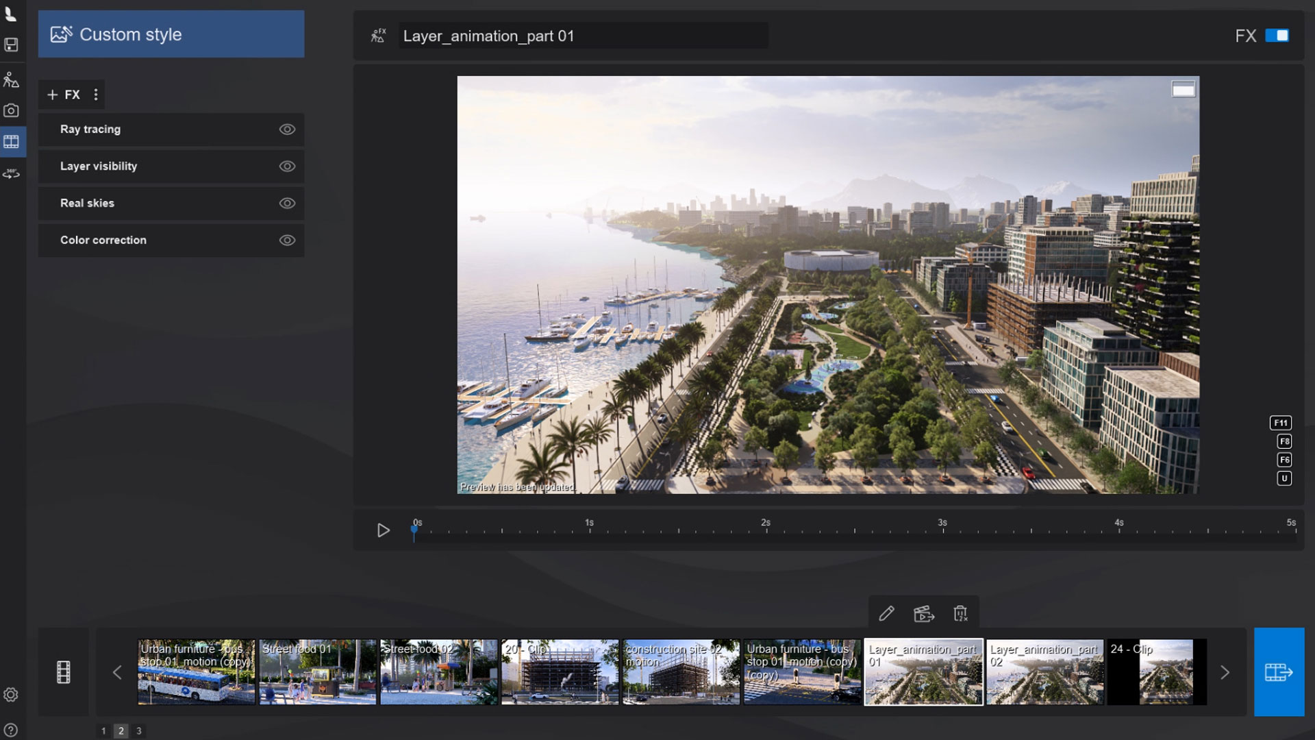Lumion AI's interface