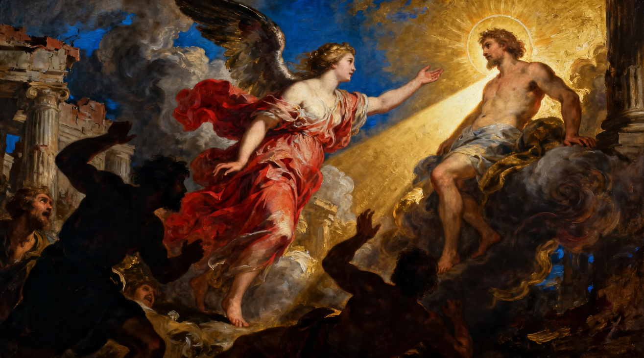 Baroque style painting visual