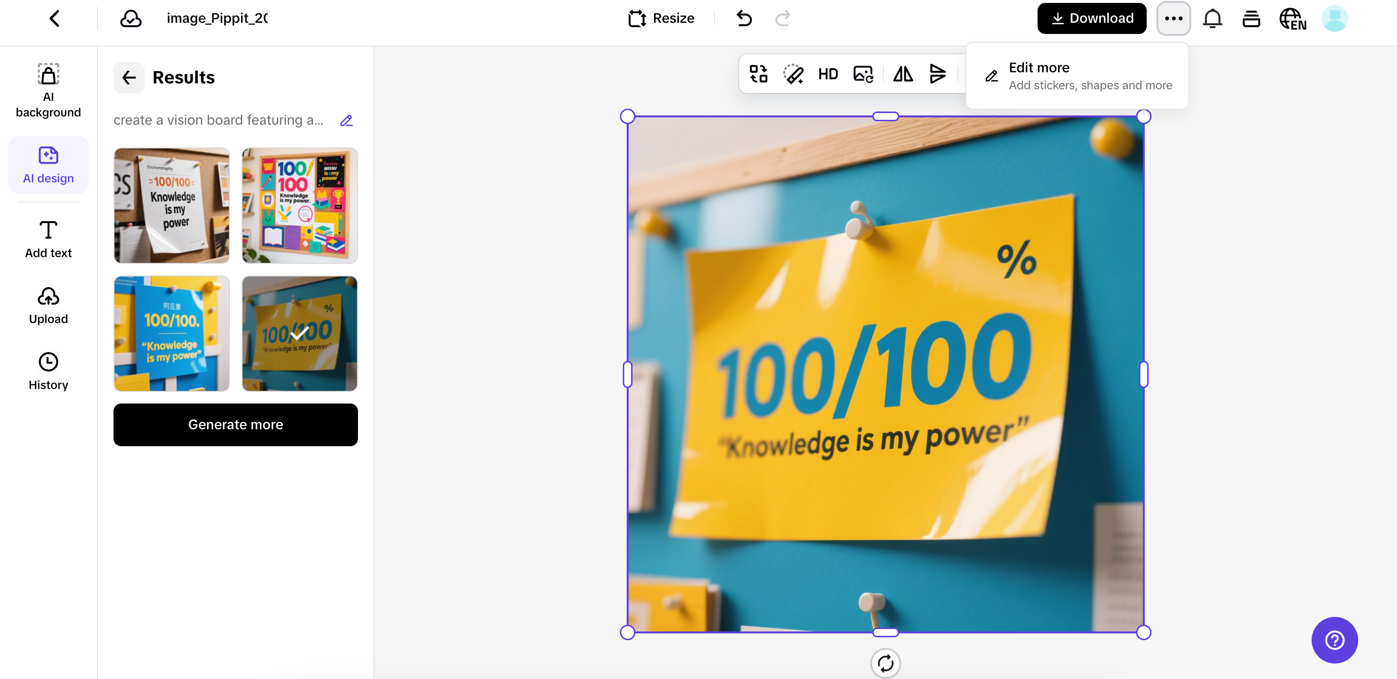 Download and edit more