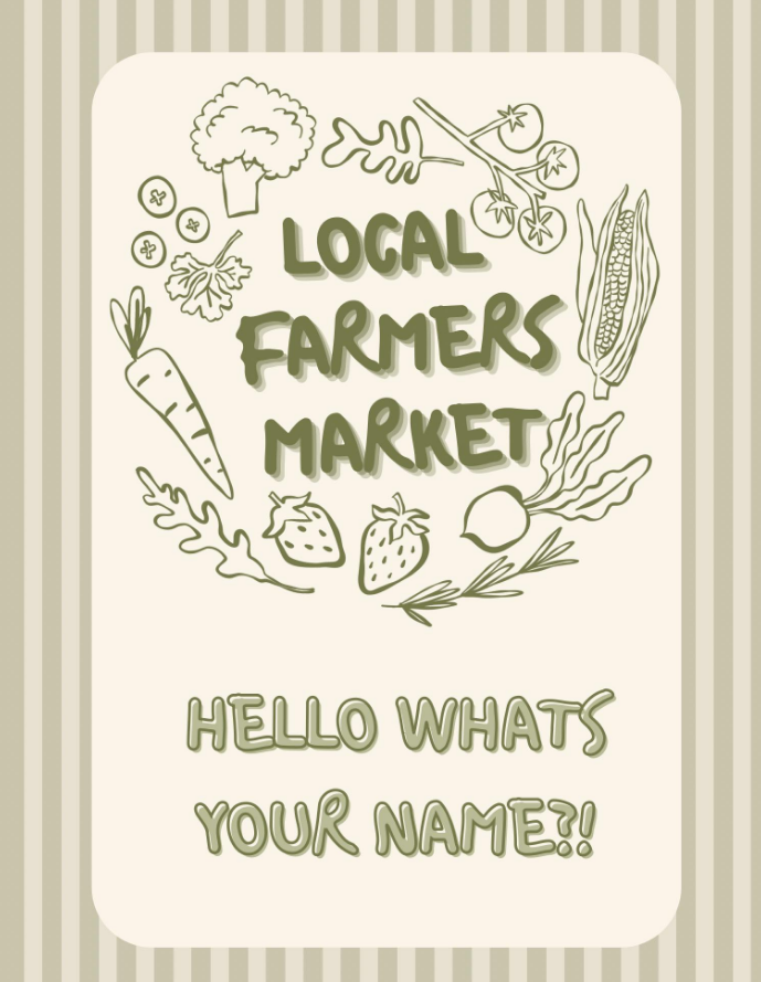 Local farmers' market logo