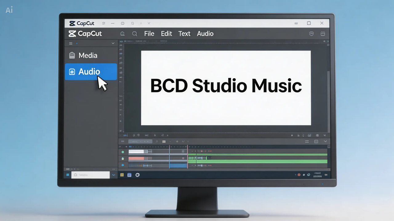 using the BCD studio music on CapCut