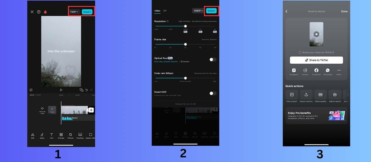 Export your video