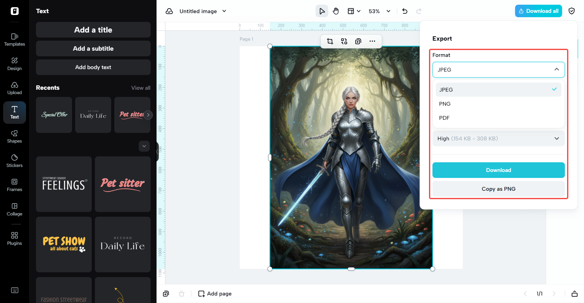 Salvar em vários formatos