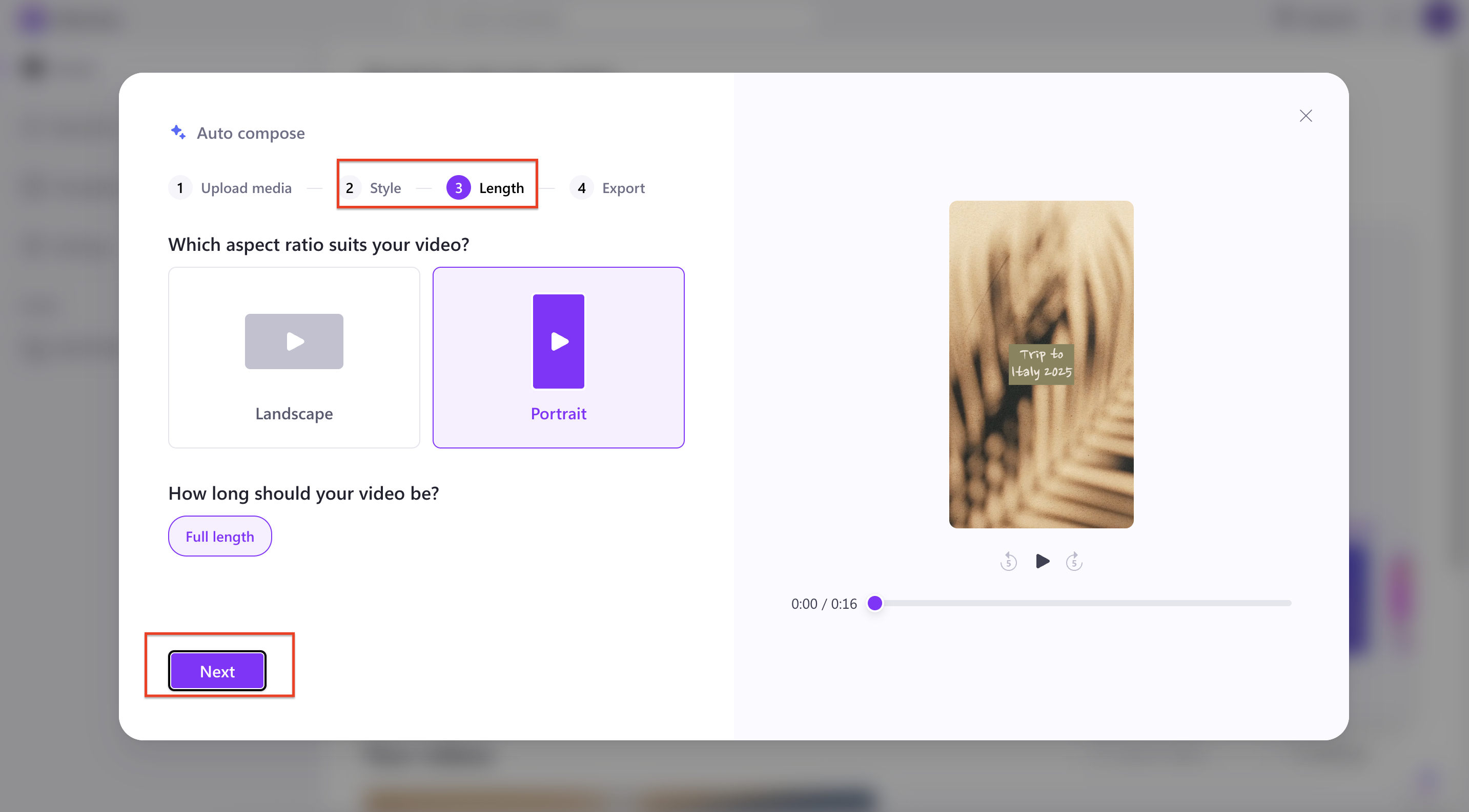 Elige la configuración