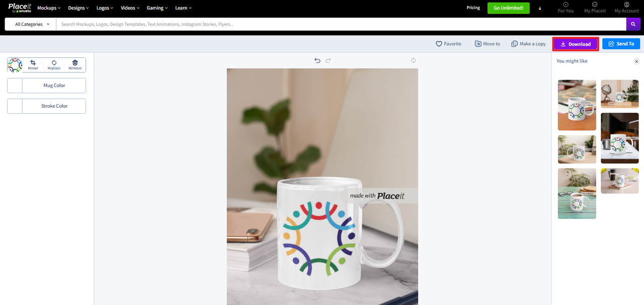 Customize and download