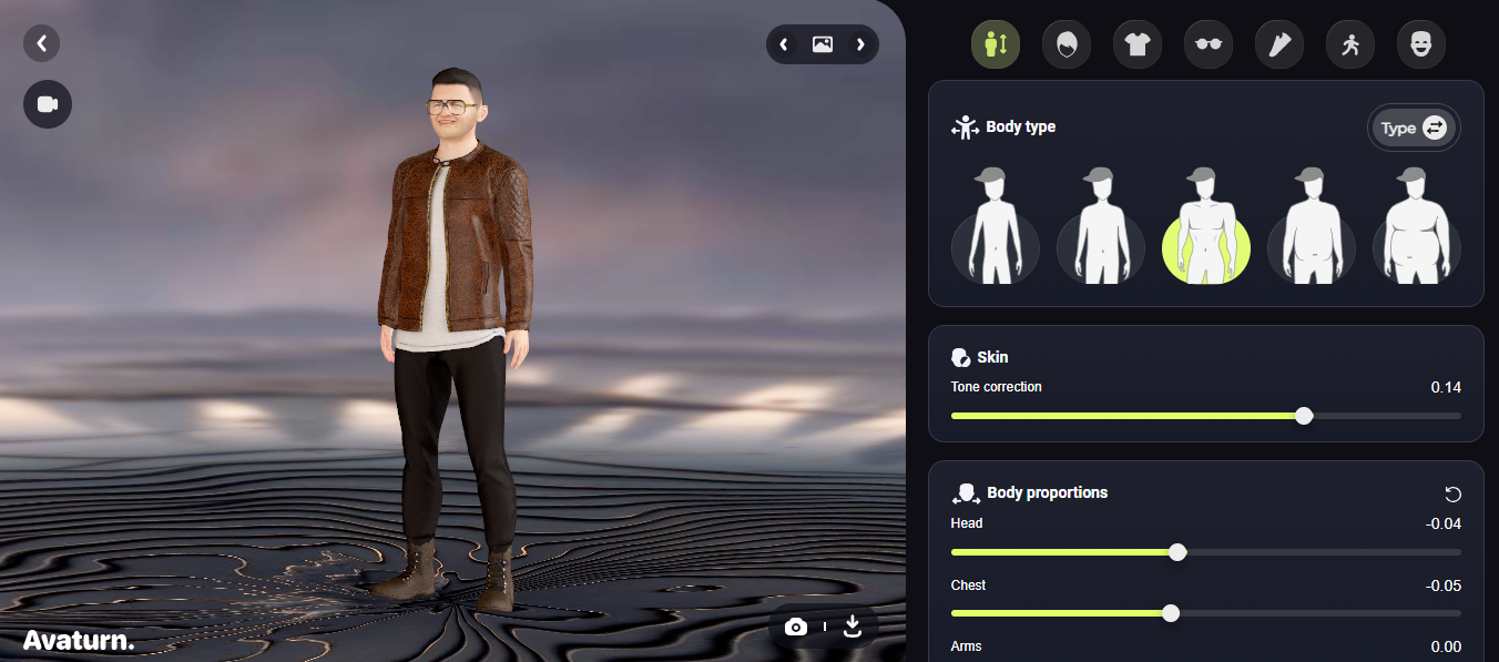 Génération et personnalisation Avaturn