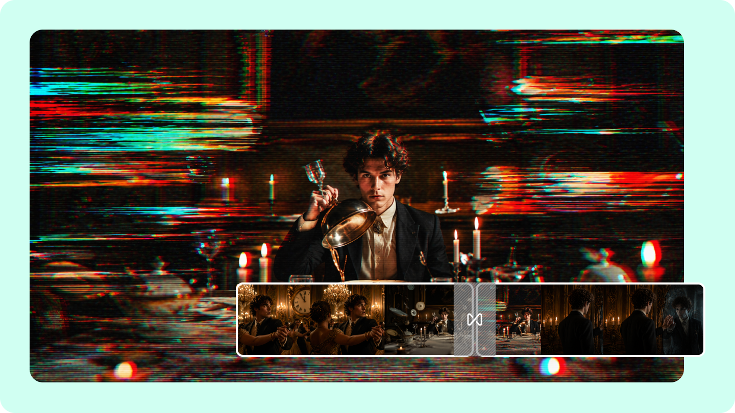 Efectos de transición tipo Glitch