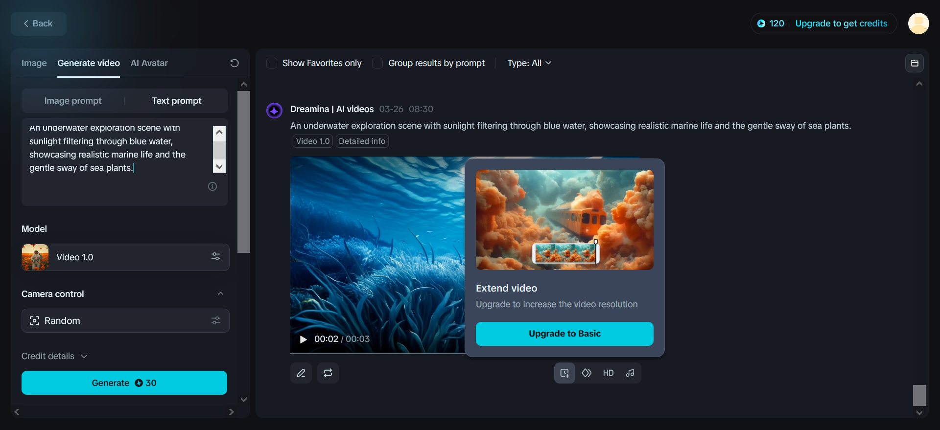Extend video