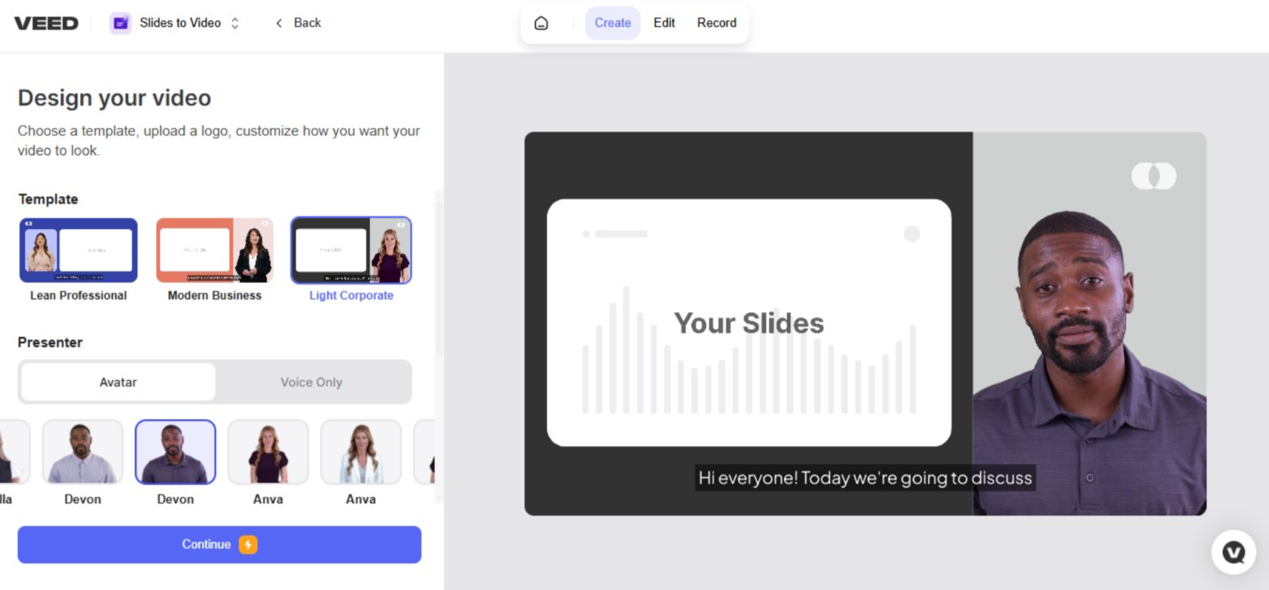 VEED - wie man einen PowerPoint in ein Video verwandelt