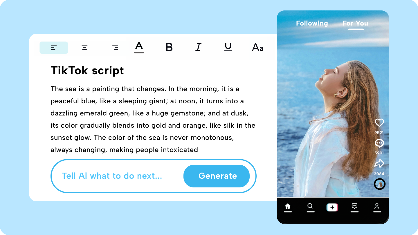 Gerador de script tiktok