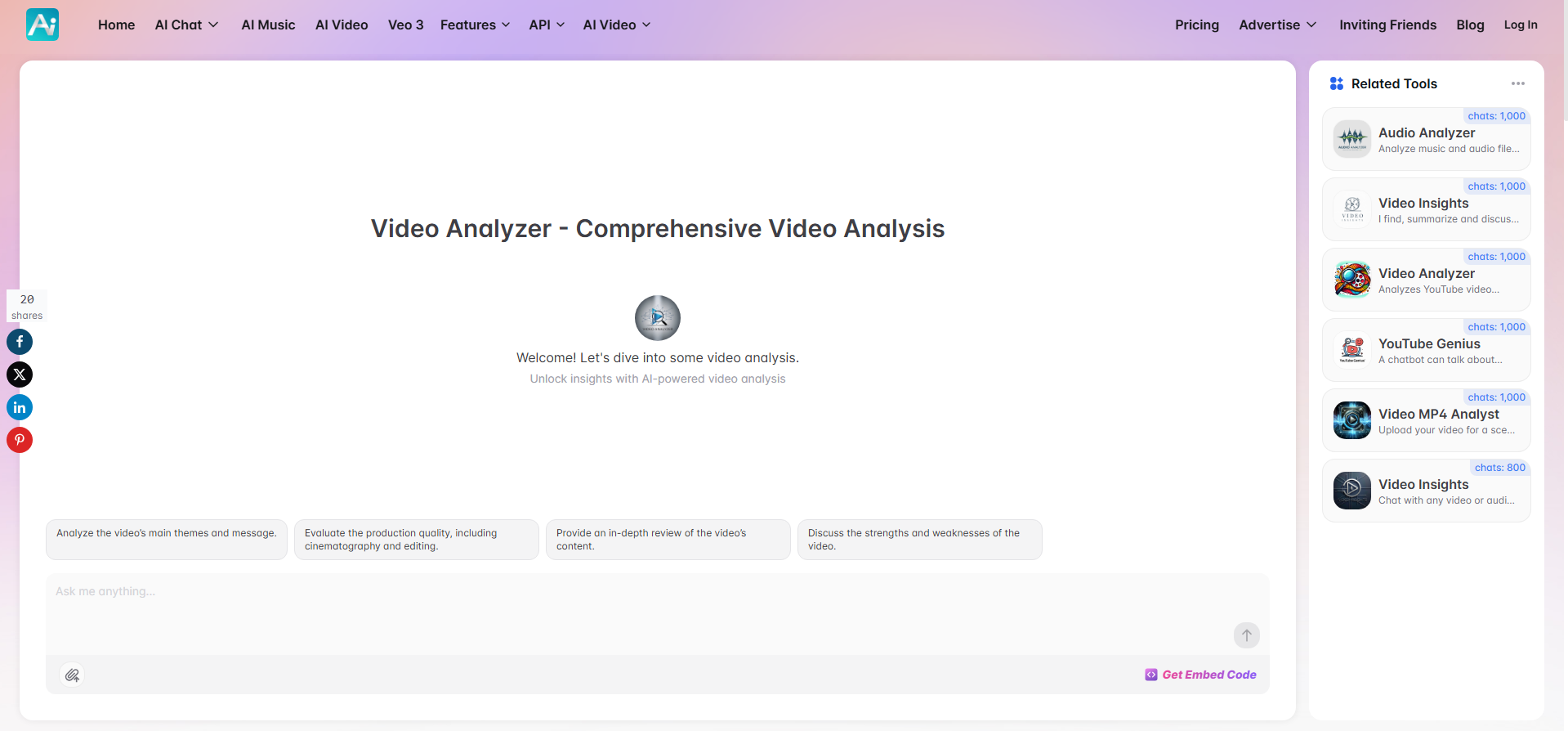 YesChat Video Analyzer