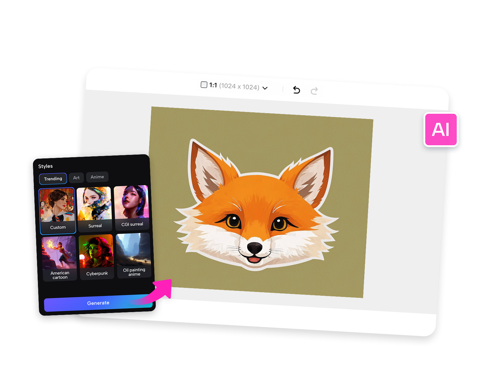 генератор клипартов на основе ИИ