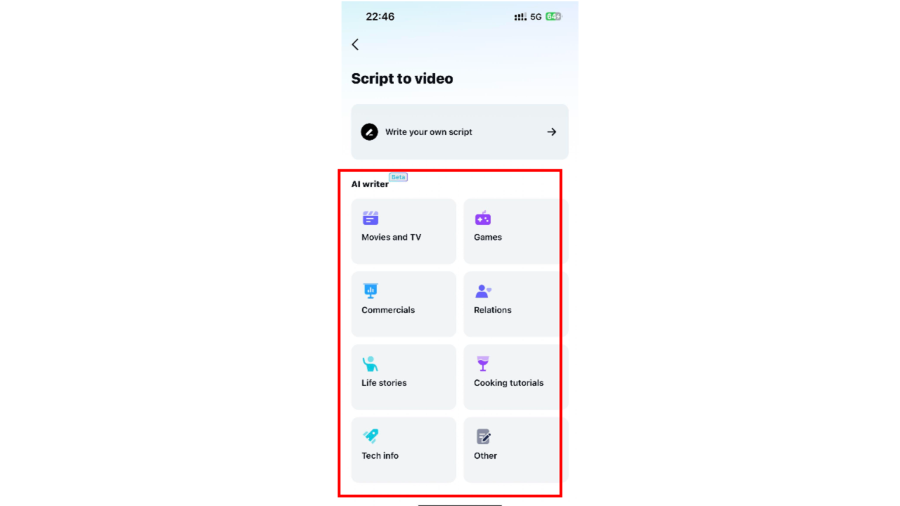 Choose your script input method
