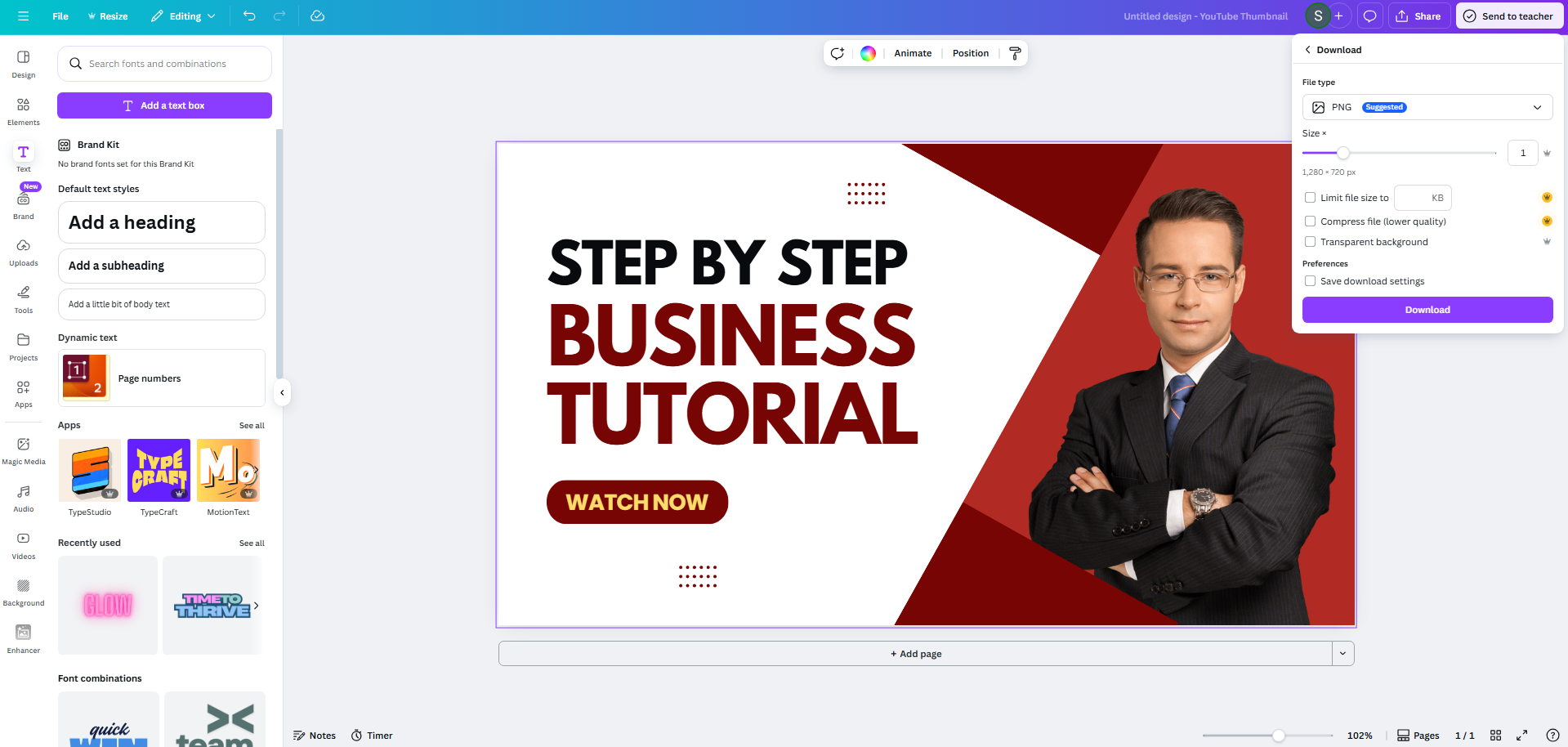 Download the stock photo from Canva