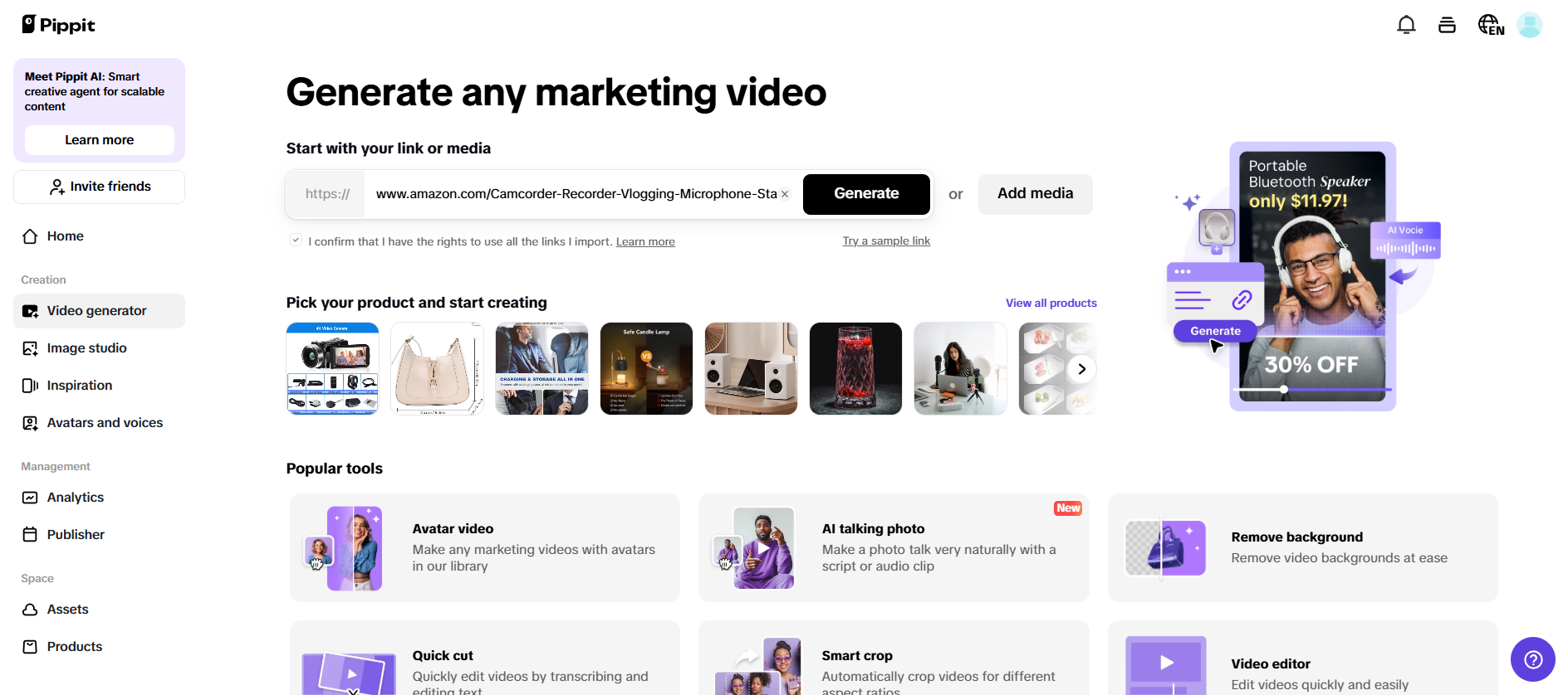 AI-powered video creation